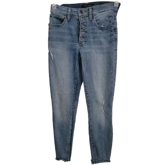 Lucky Brand Jeans Size 4/27 High Rise Crop Brigitte style Good condition - Picture 1 of 12